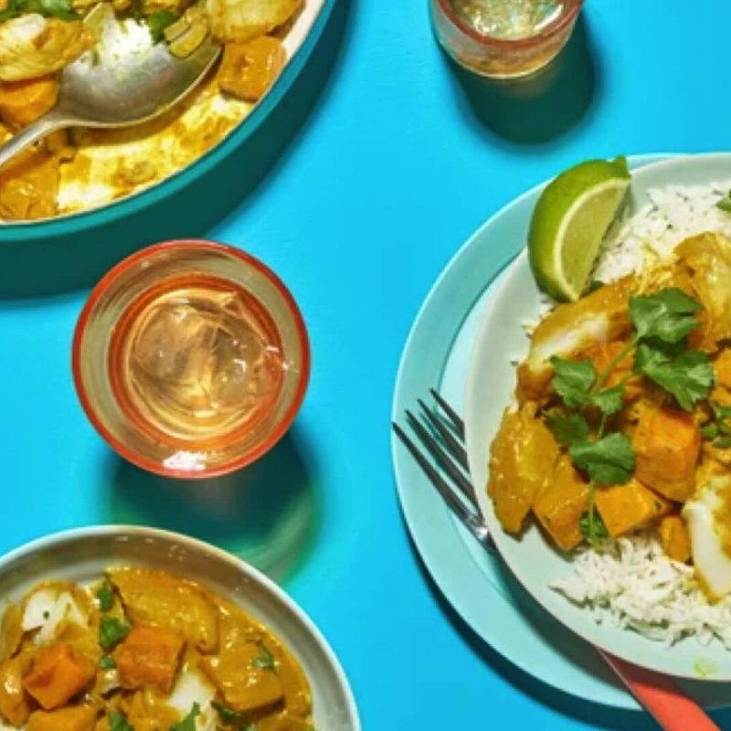 Cook this flavour-packed coconut fish curry in just 30 minutes for a speedy meal. For a dose of sour use lime juice or tamarind paste if you have it to hand