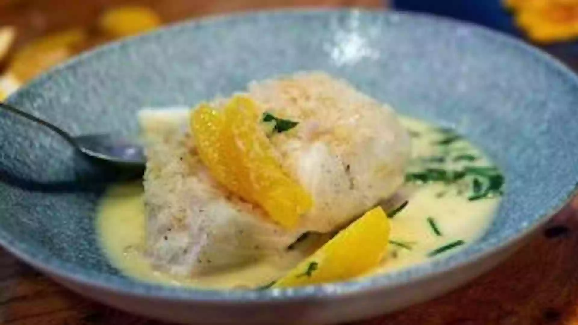 Poached Cod With Orange And Vermouth